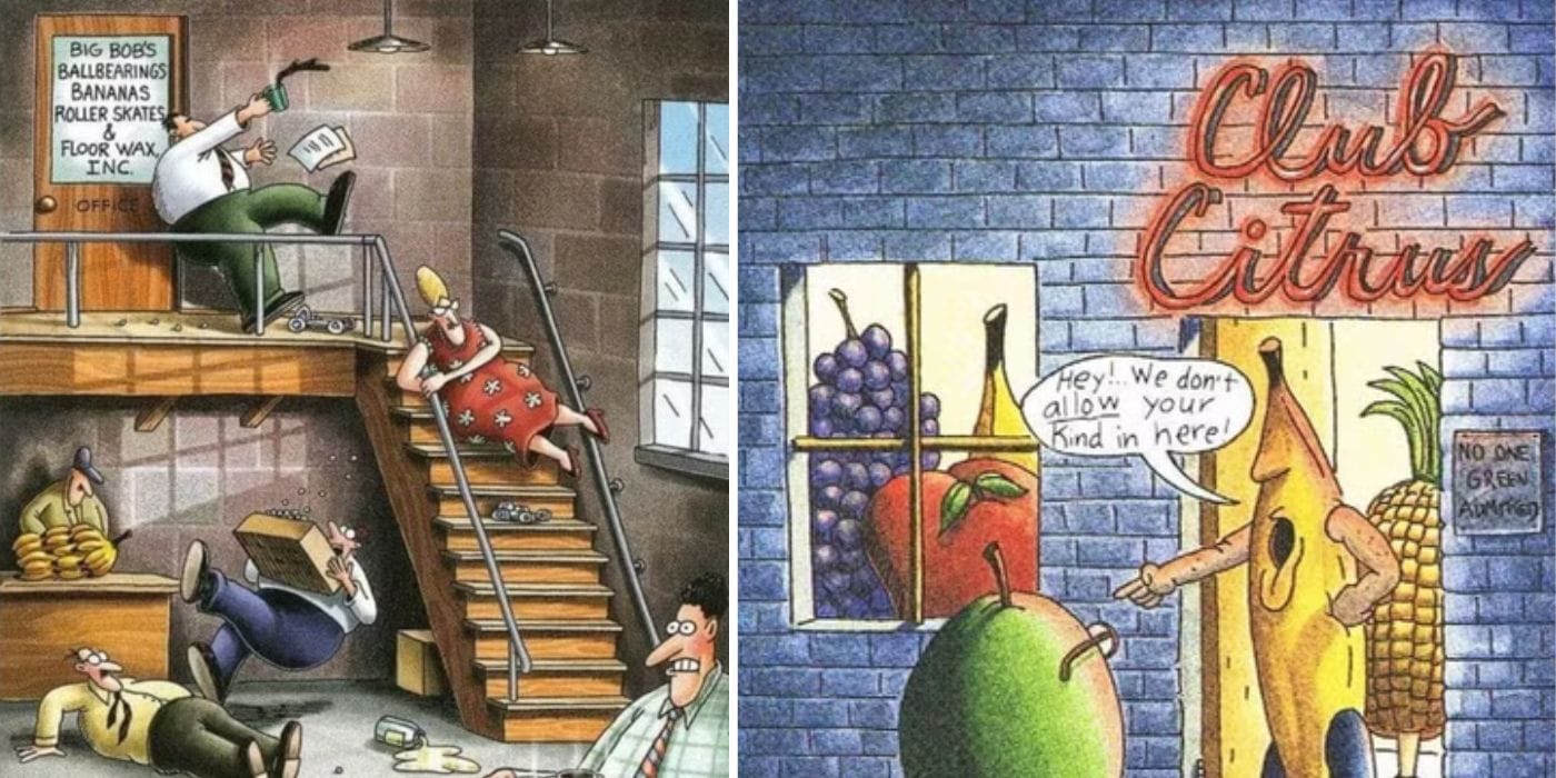 10 Hilarious Far Side Comics That Show Gary Larson's Obsession with… Bananas?!